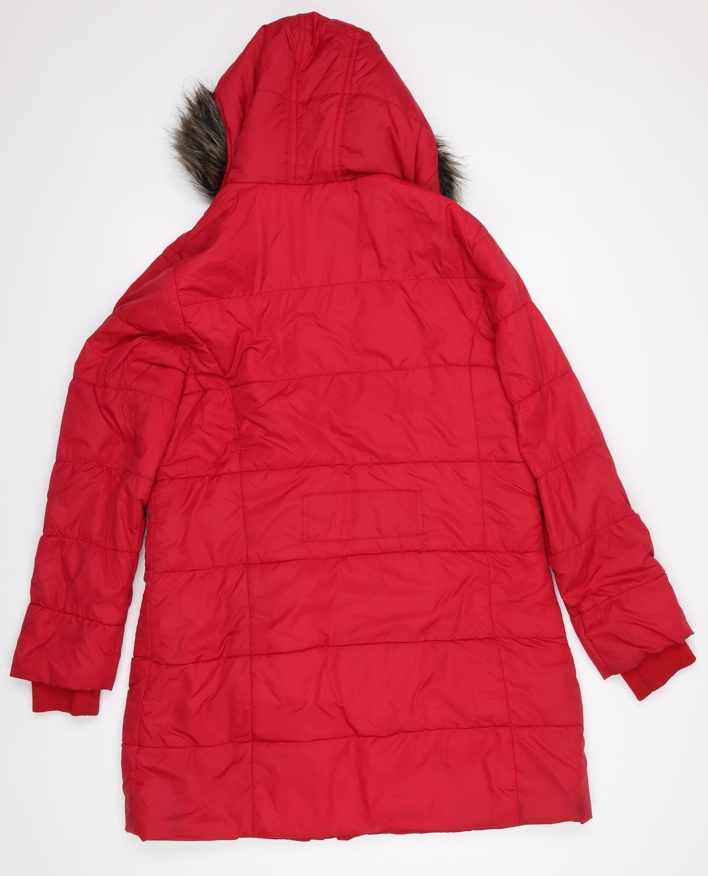 TU Womens Red   Windbreaker Coat Size 18