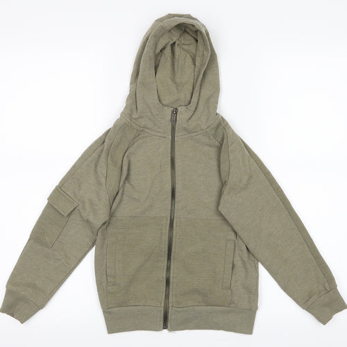 RESERVED Boys Green   Full Zip Hoodie Size M