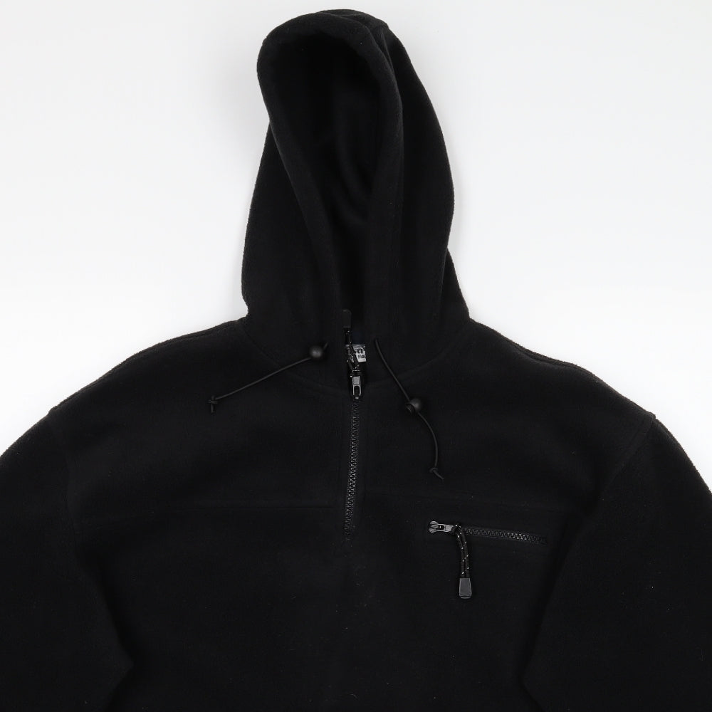 Mainstream Mens Black   Pullover Hoodie Size XL