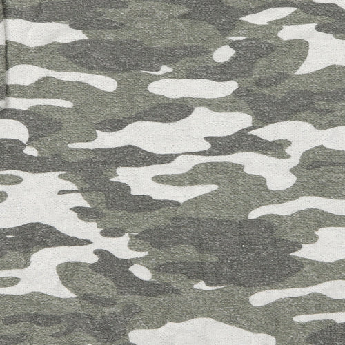 Topshop Womens Green Camouflage  Pullover Jumper Size 8