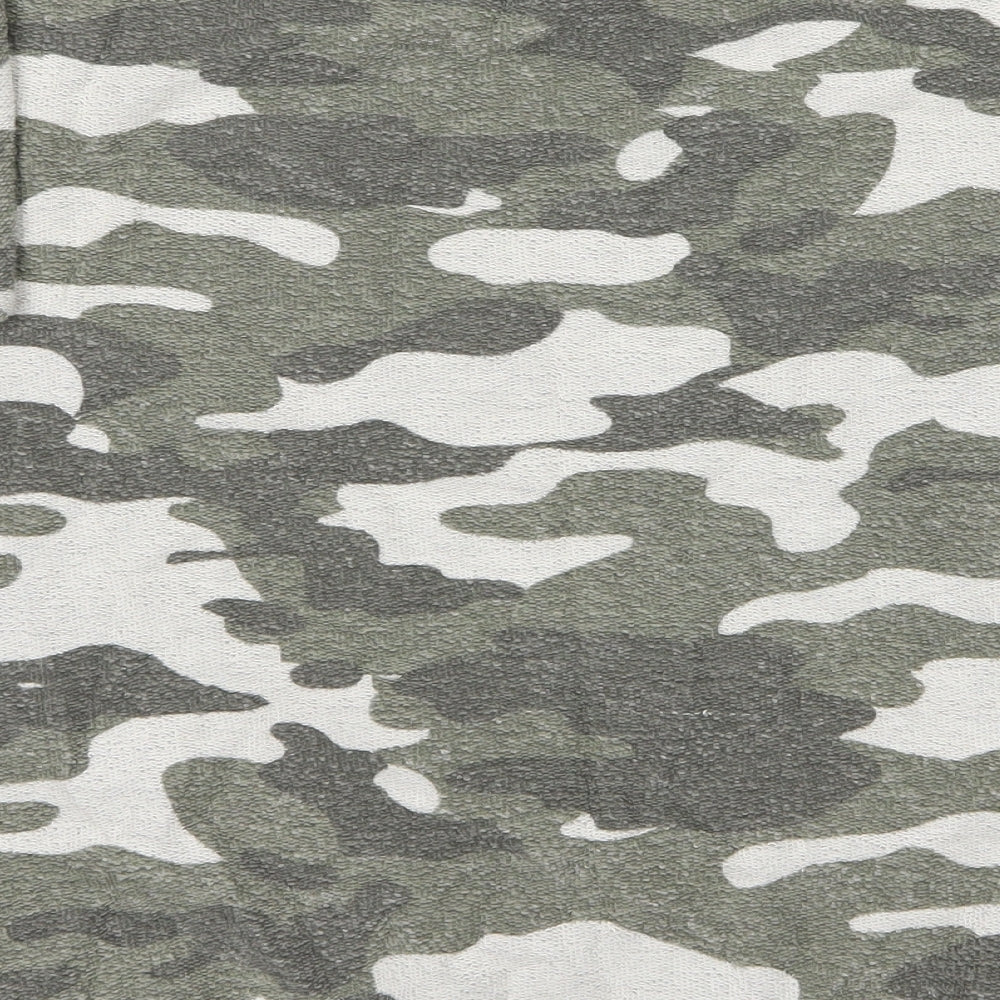 Topshop Womens Green Camouflage  Pullover Jumper Size 8