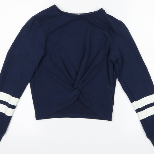 H&M Girls Black   Pullover Jumper Size 9-10 Years
