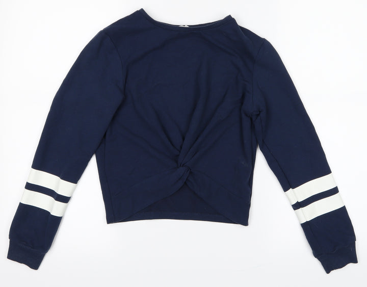 H&M Girls Black   Pullover Jumper Size 9-10 Years