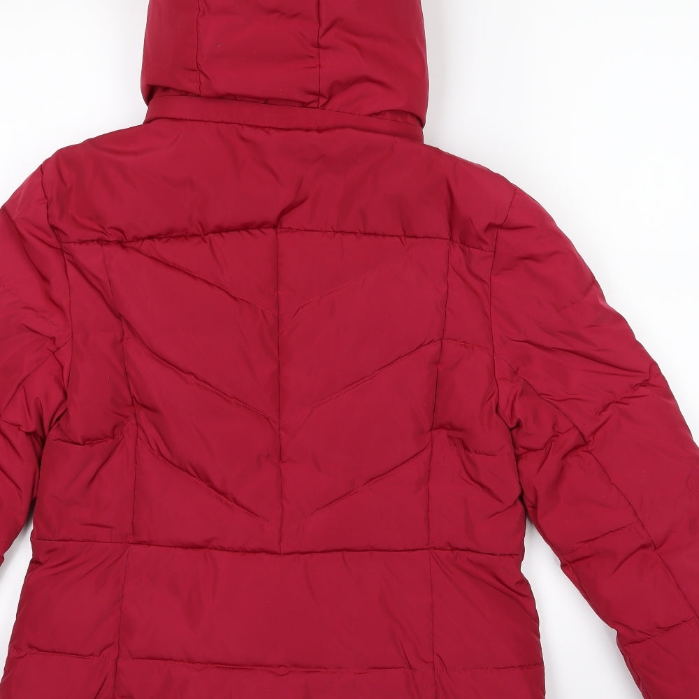 Per Una Womens Red   Windbreaker Coat Size S