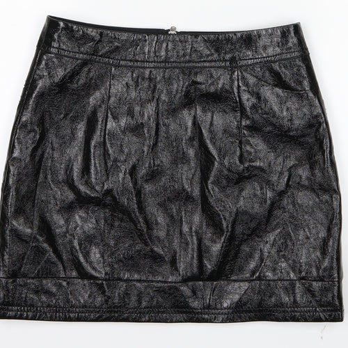 Topshop Womens Black   Mini Skirt Size 8