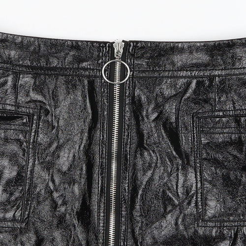Topshop Womens Black   Mini Skirt Size 8