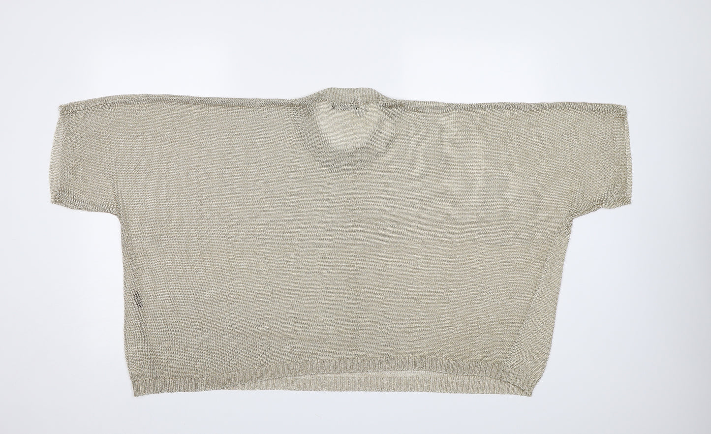 Parfois Womens Gold  Knit Pullover Jumper One Size