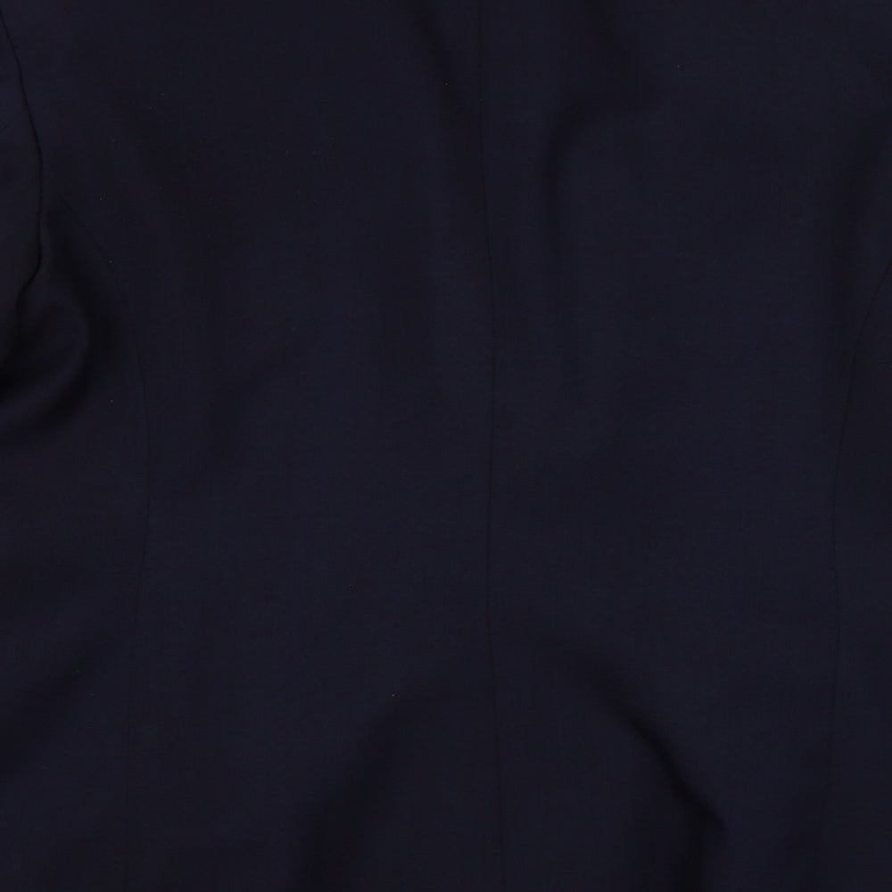 TESCO Womens Blue  Rayon Jacket Suit Jacket Size 12