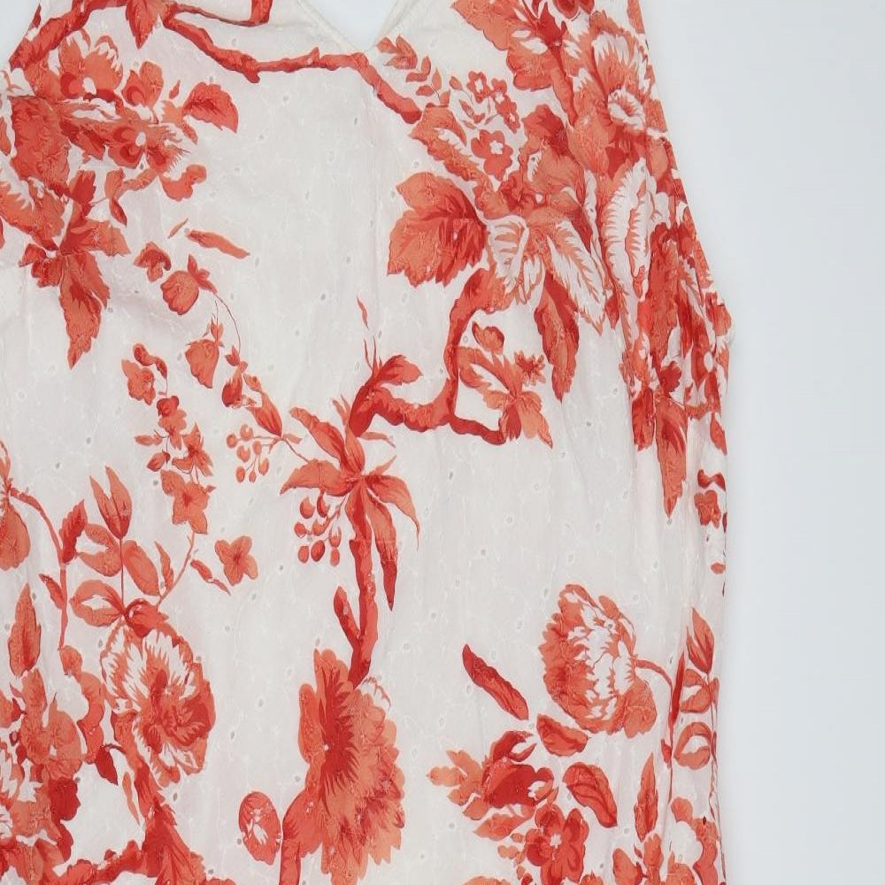 Savoir Womens White Floral  Trapeze & Swing  Size 18