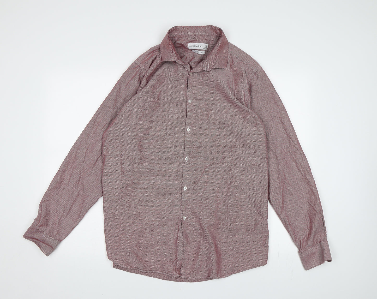 Primark Mens Purple    Dress Shirt Size 16.5