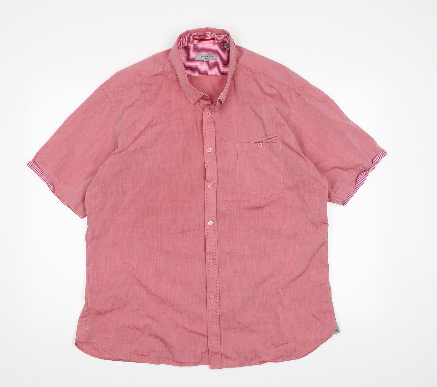 Ted Baker Mens Pink    Button-Up Size L