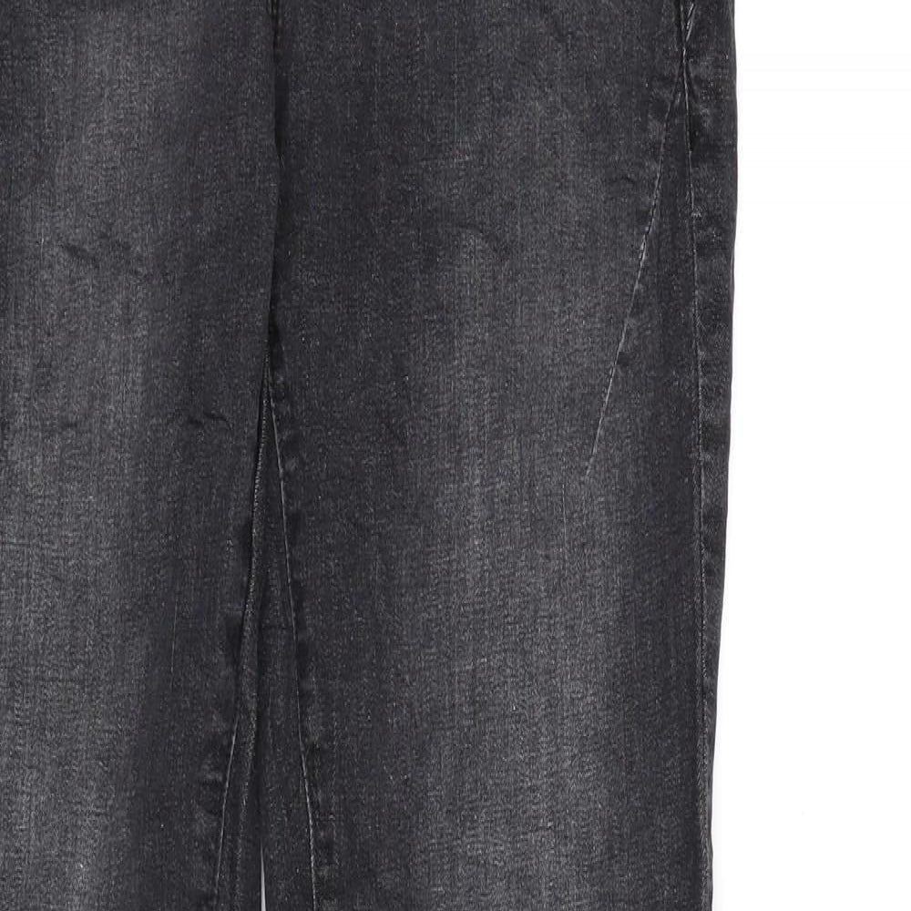 Cartoon Womens Black  Denim Straight Jeans Size 10 L30 in