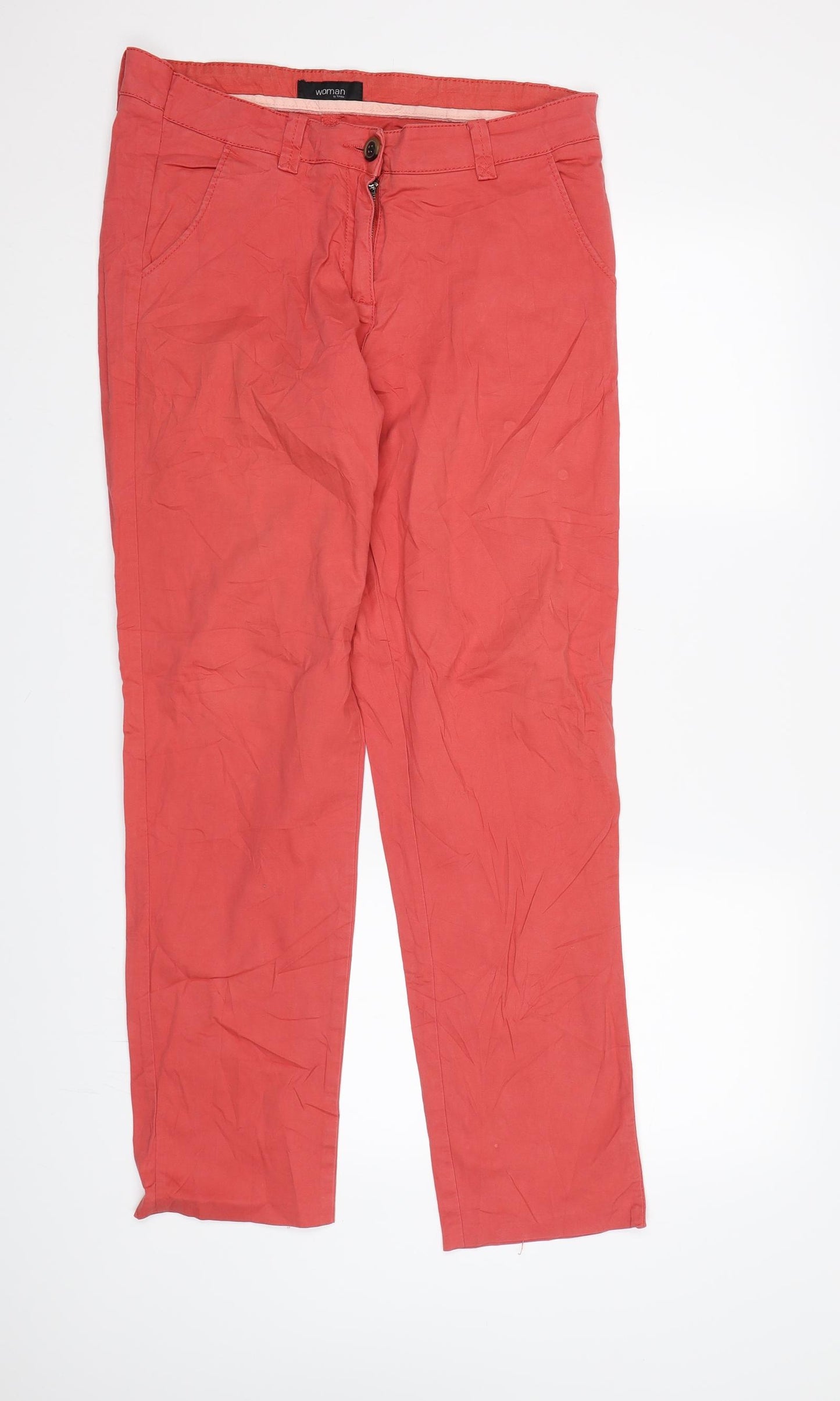 Woman Womens Pink   Chino Trousers  L29 in