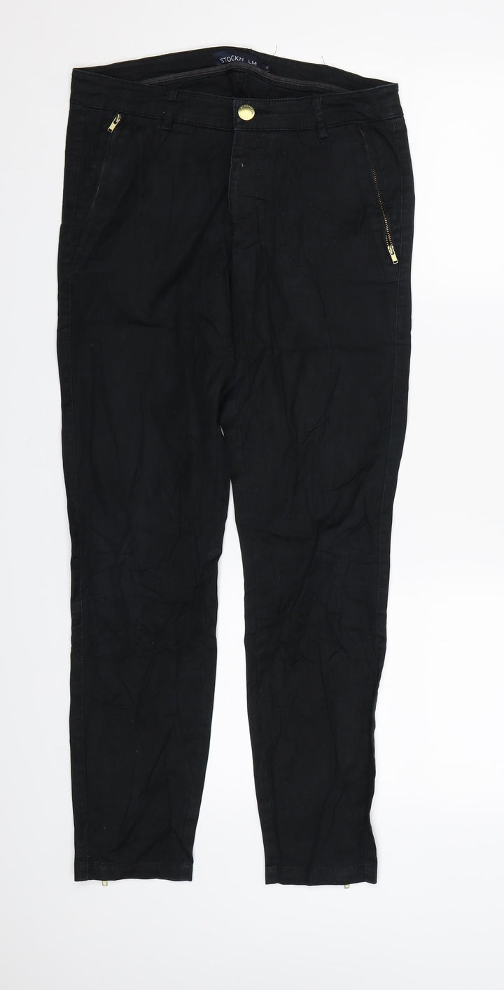 Stockholm Womens Black  Denim Skinny Jeans Size 8 L26 in