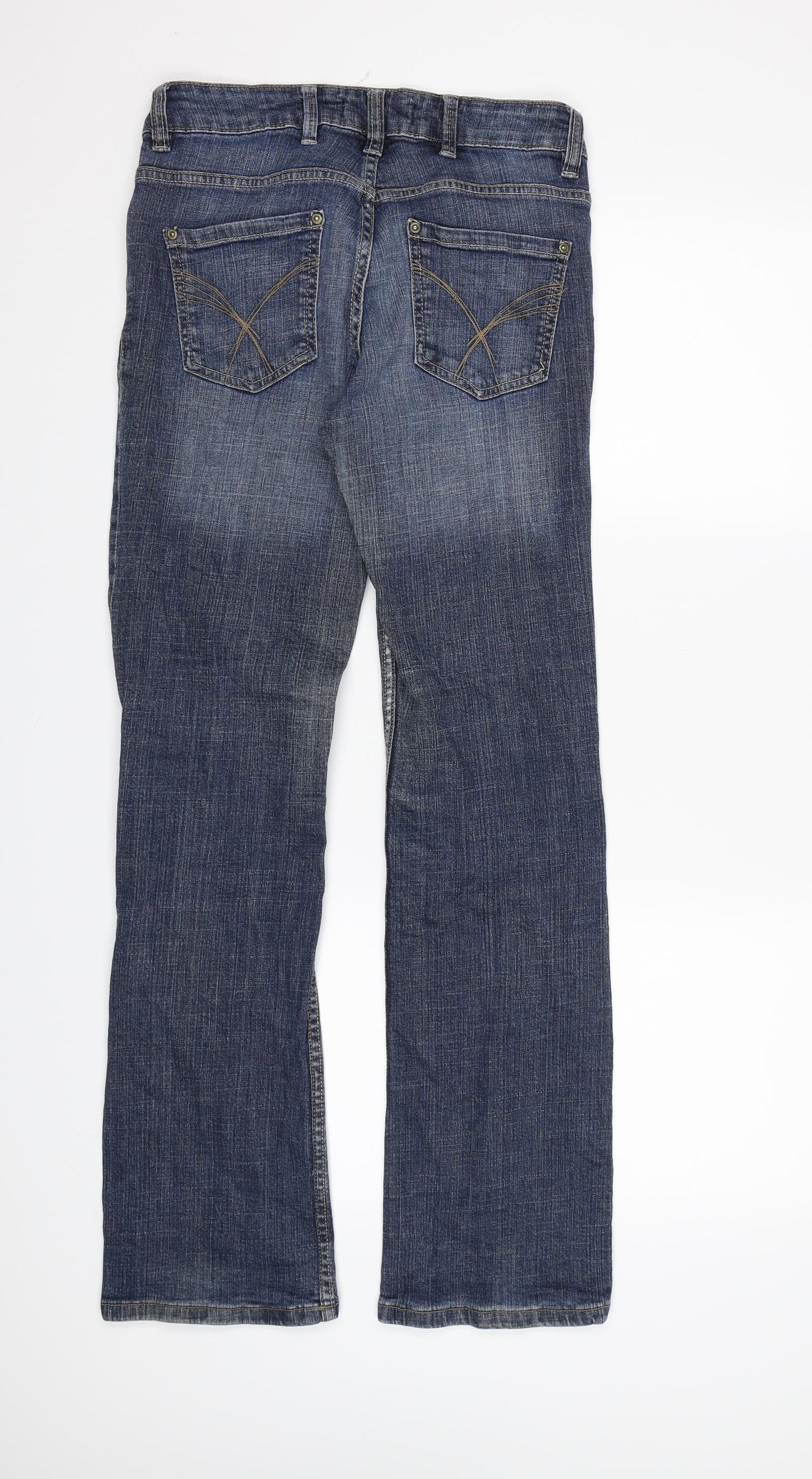 base 36 Mens Blue  Denim Bootcut Jeans  L31 in