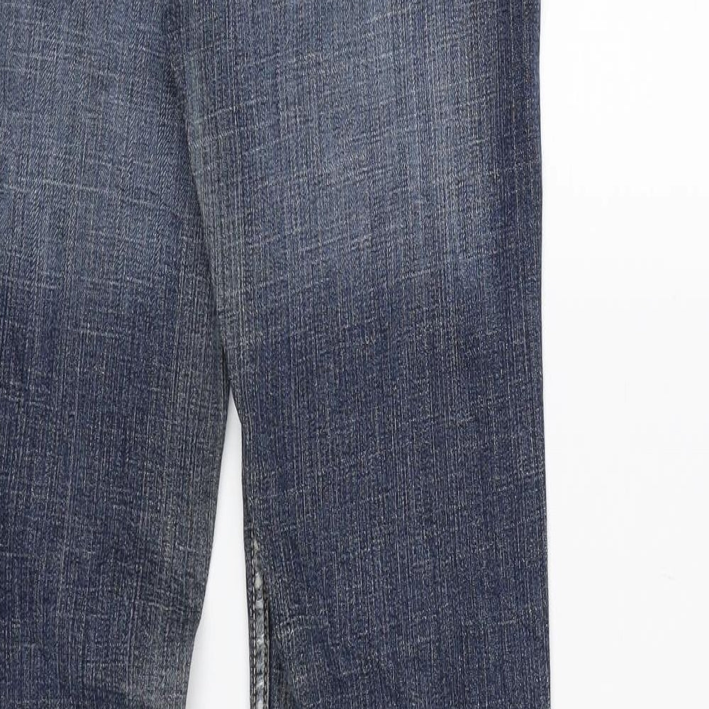 base 36 Mens Blue  Denim Bootcut Jeans  L31 in