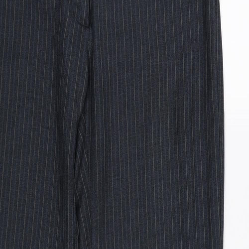 VERO MODA Mens Blue Striped Rayon Dress Pants Trousers Size M L30 in