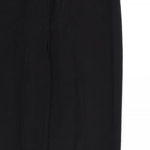 H&M Womens Black  Rayon Dress Pants Trousers Size 12 L30 in