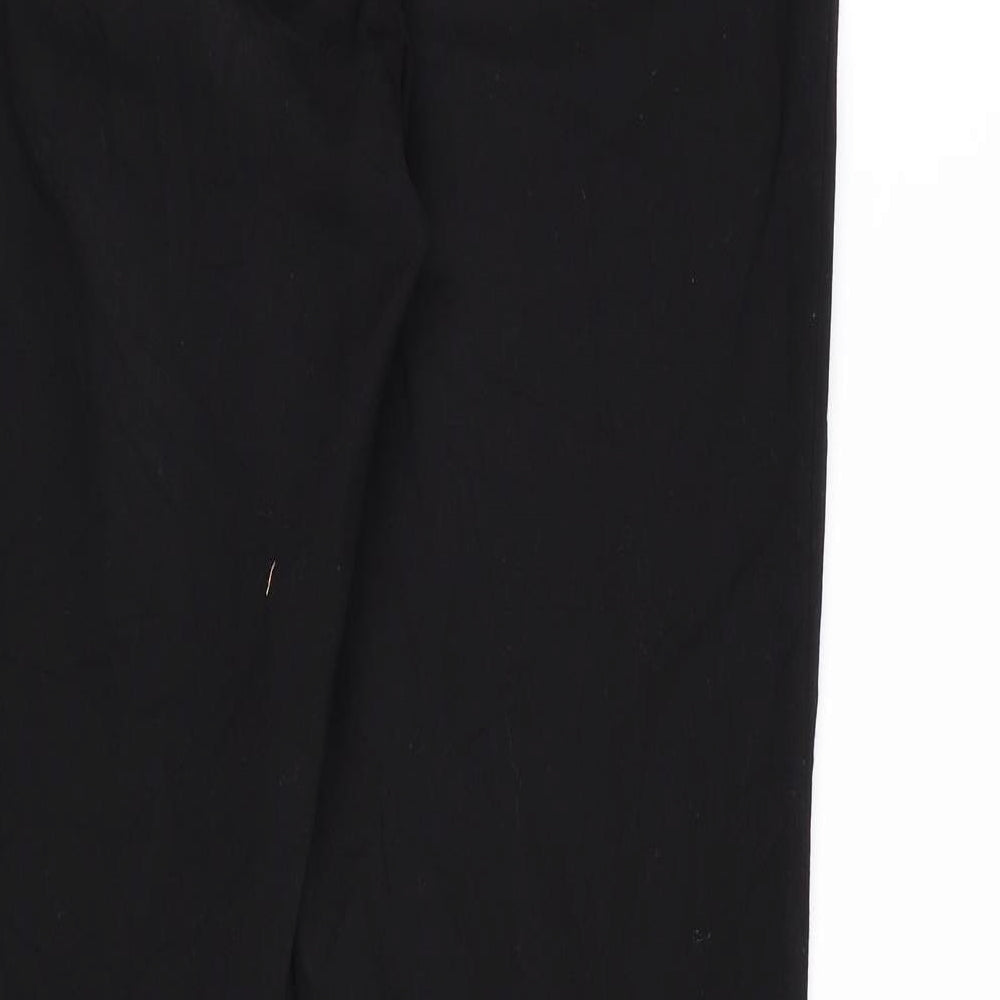 H&M Womens Black  Rayon Dress Pants Trousers Size 12 L30 in