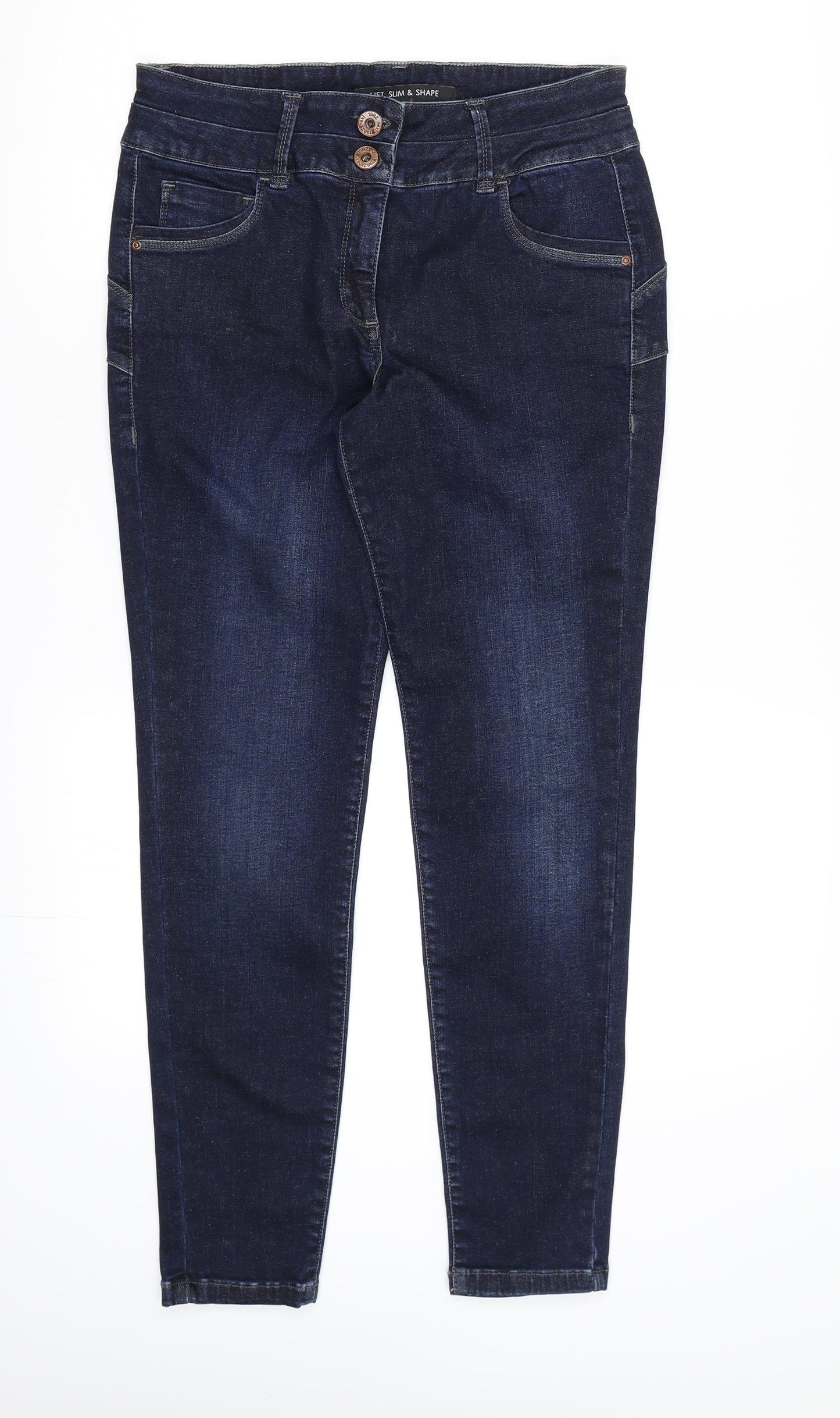 NEXT Womens Blue  Denim Skinny Jeans Size 12 L27 in