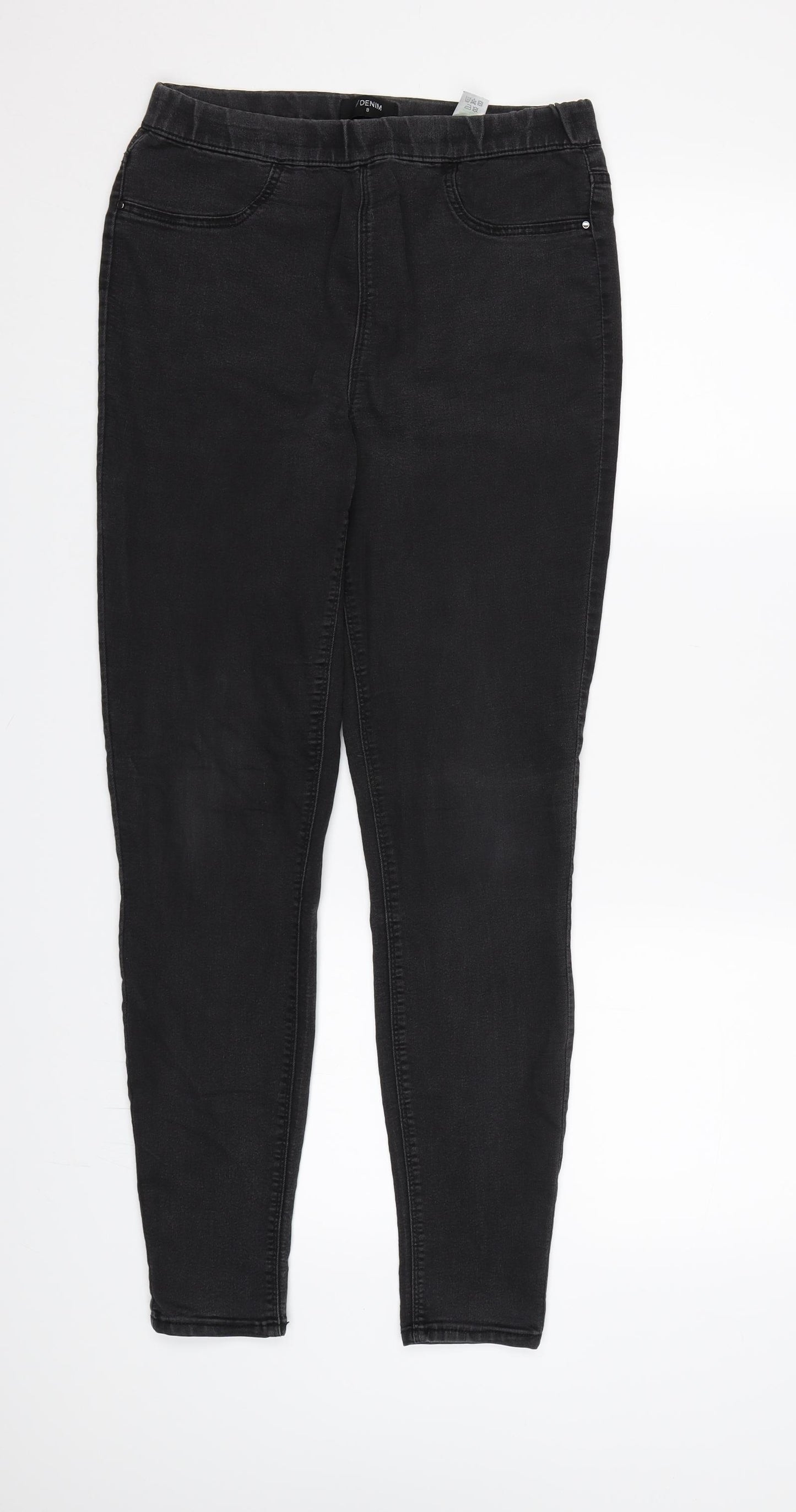 Papaya Womens Black  Denim Jegging Jeans Size 8 L28 in