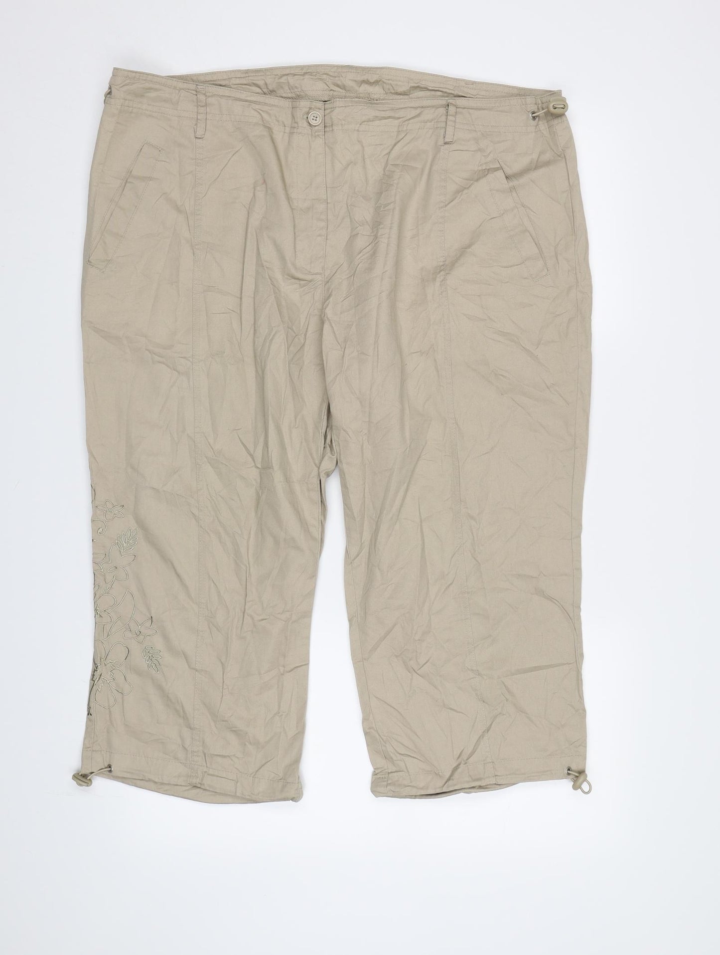 BPC  Womens Brown   Cropped Trousers Size 18 L21 in