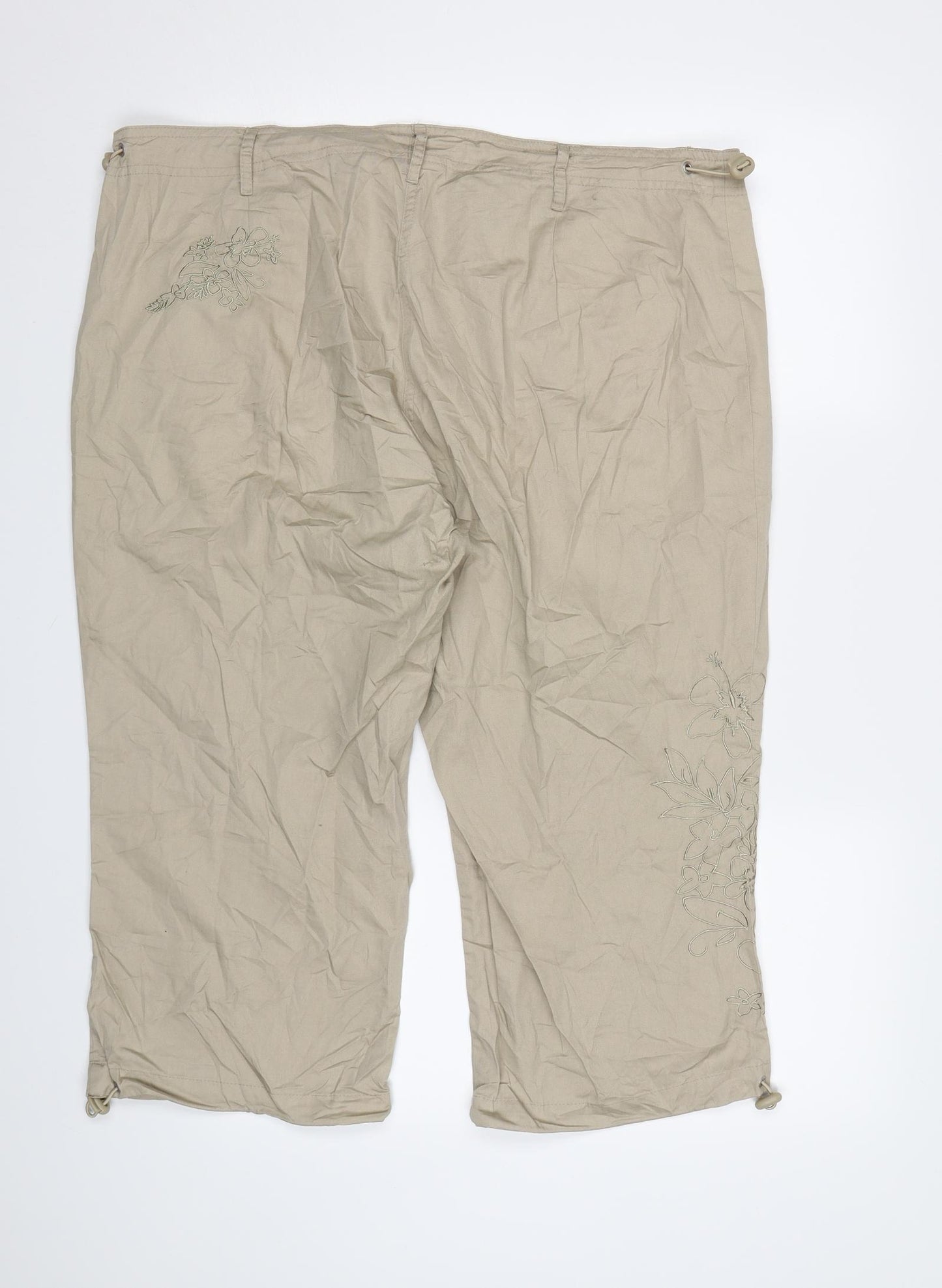 BPC  Womens Brown   Cropped Trousers Size 18 L21 in