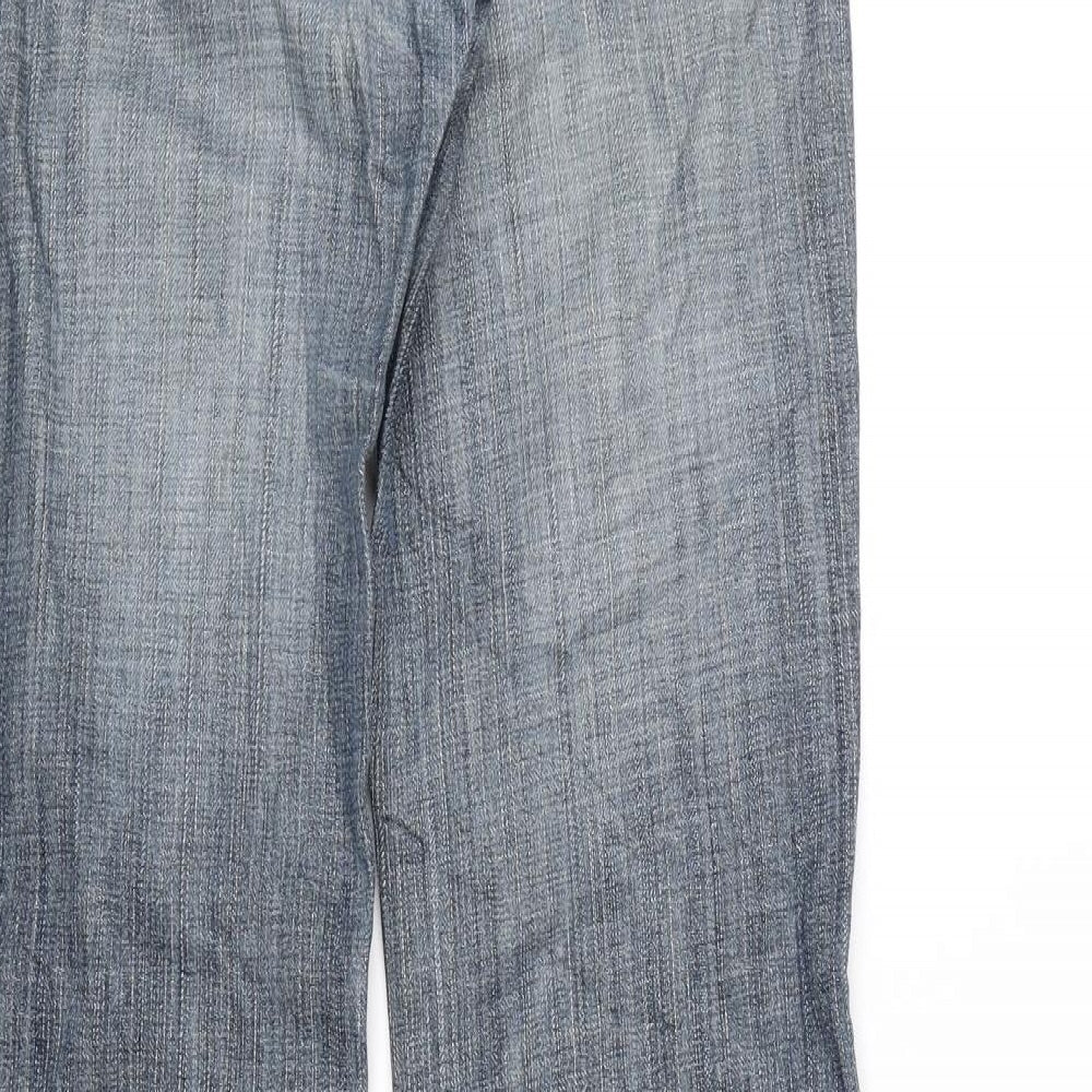 Noves Mens Blue  Denim Bootcut Jeans  L30 in