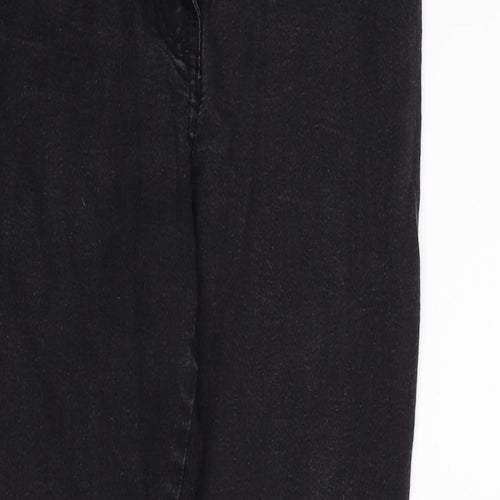 JM Collection Womens Black  Denim Skinny Jeans Size 10 L26 in