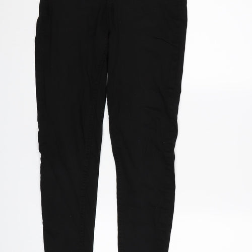 F&F Womens Black  Denim Skinny Jeans Size 10 L26 in