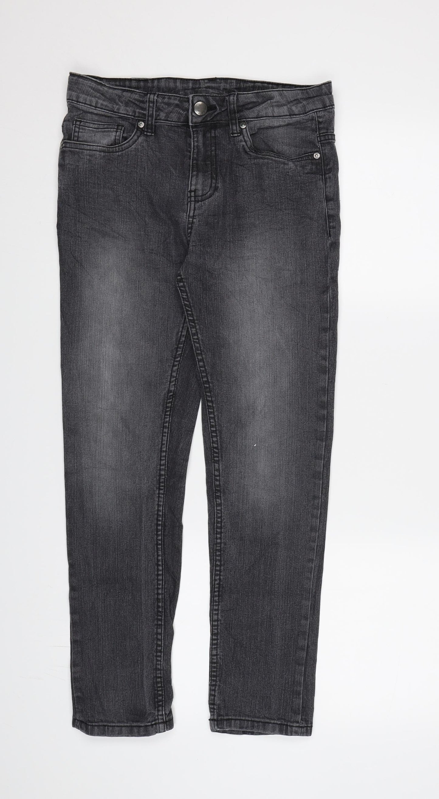 YFK Boys Grey  Denim Straight Jeans Size 11-12 Years