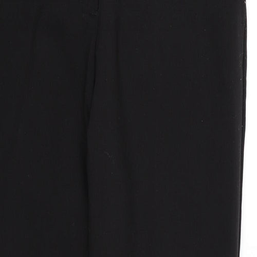 H&M Womens Black  Rayon Dress Pants Trousers Size 12 L27 in