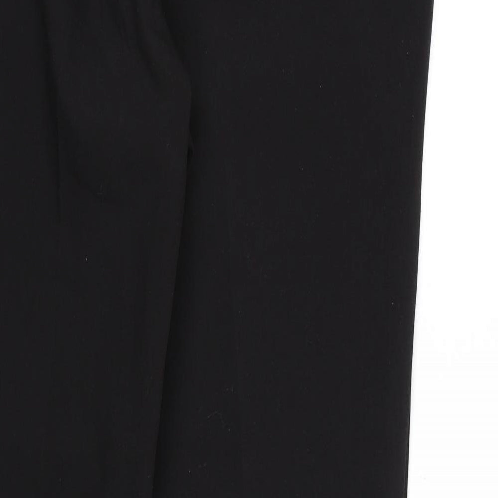 H&M Womens Black  Rayon Dress Pants Trousers Size 12 L27 in