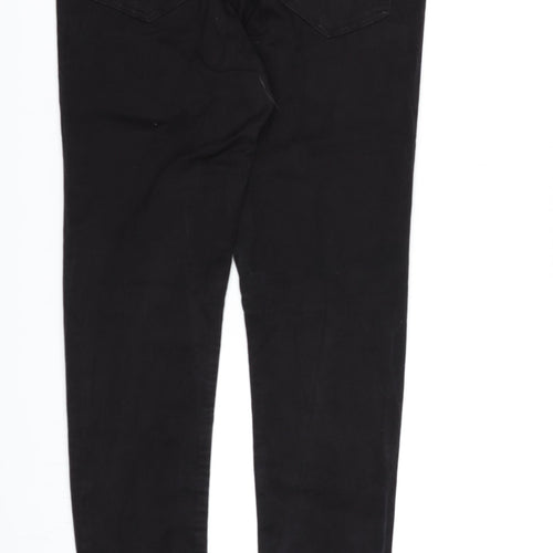 Dorothy Perkins Womens Black  Denim Skinny Jeans Size 14 L30 in