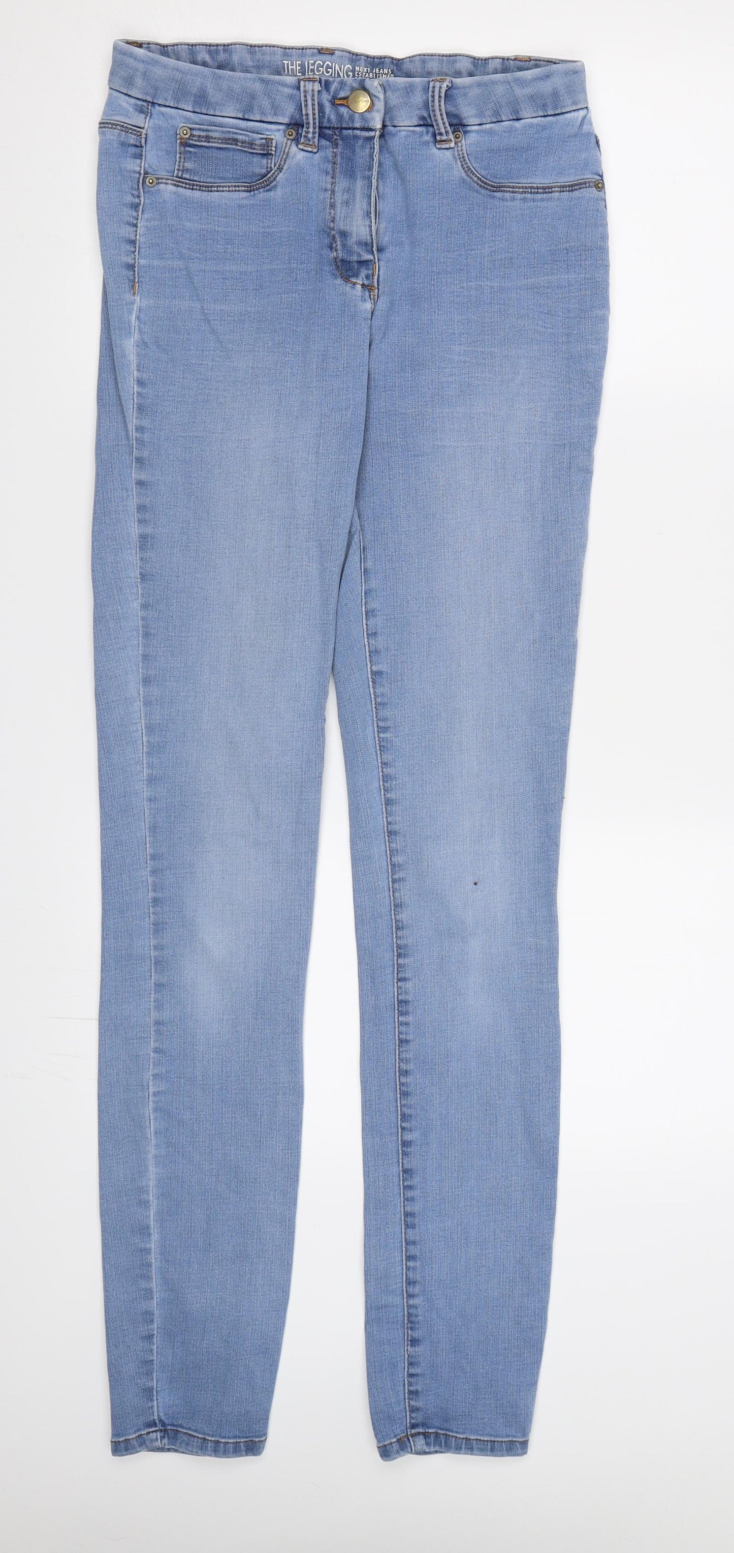 NEXT Womens Blue  Denim Skinny Jeans Size 10 L32 in