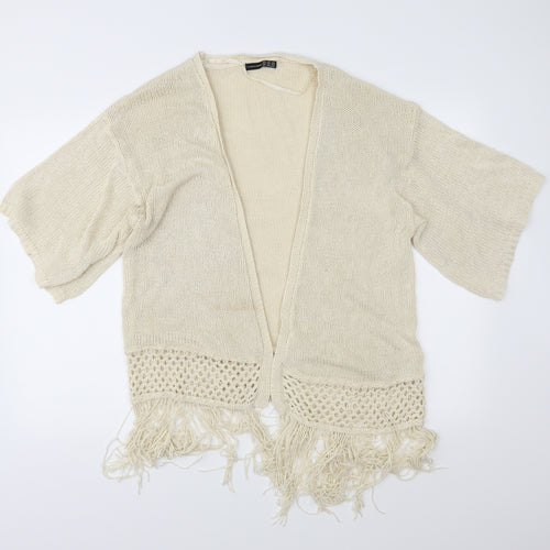 Atmosphere Womens Beige  Knit Cardigan Jumper Size S