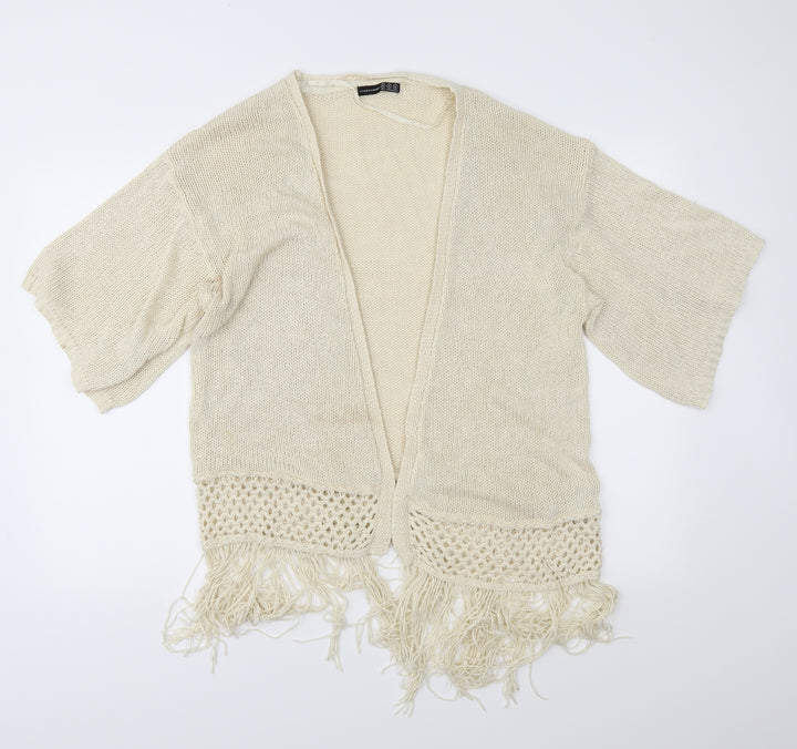 Atmosphere Womens Beige  Knit Cardigan Jumper Size S