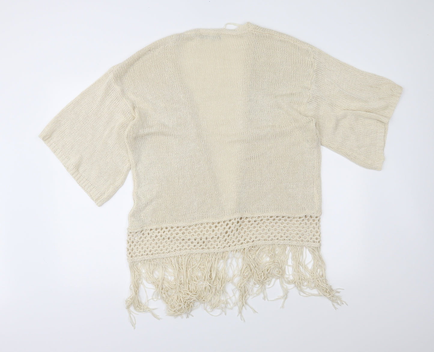 Atmosphere Womens Beige  Knit Cardigan Jumper Size S
