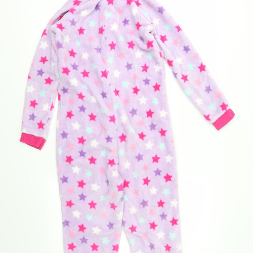 George Girls Purple Geometric   One Piece Size 10-11 Years