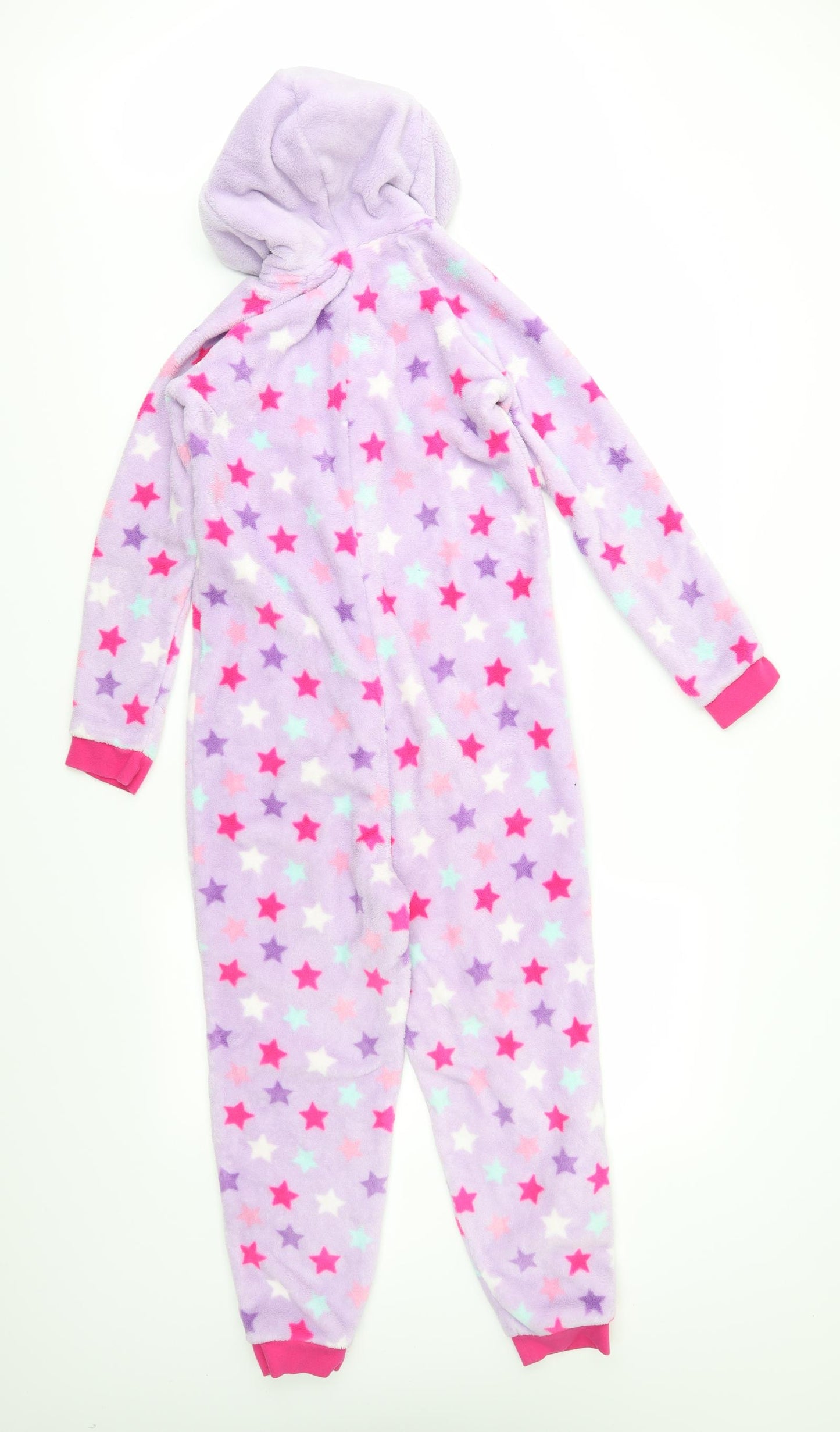 George Girls Purple Geometric   One Piece Size 10-11 Years