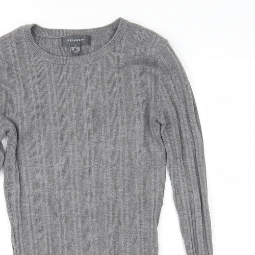 Primark Womens Grey  Knit Pullover Jumper Size S