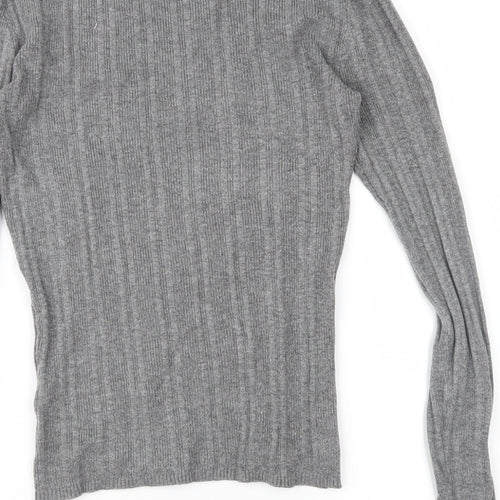 Primark Womens Grey  Knit Pullover Jumper Size S