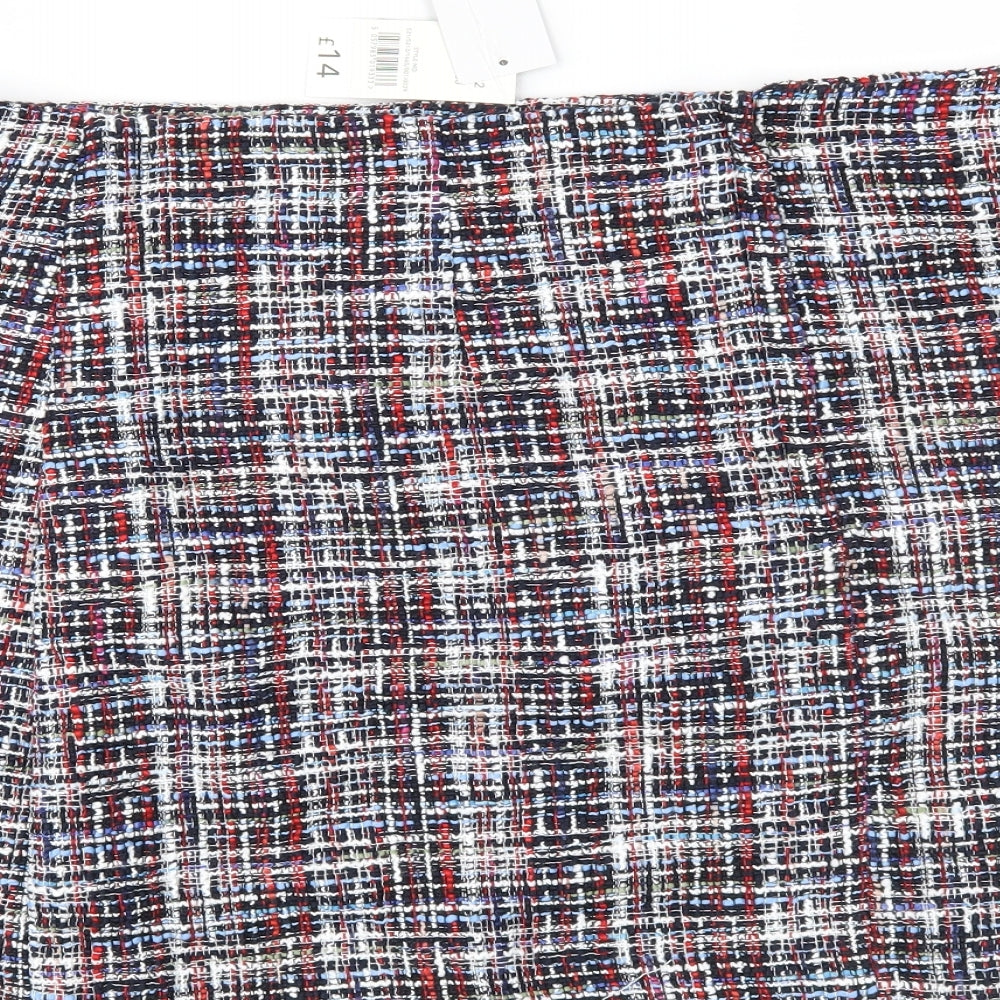 George Womens Blue Check  Straight & Pencil Skirt Size 22