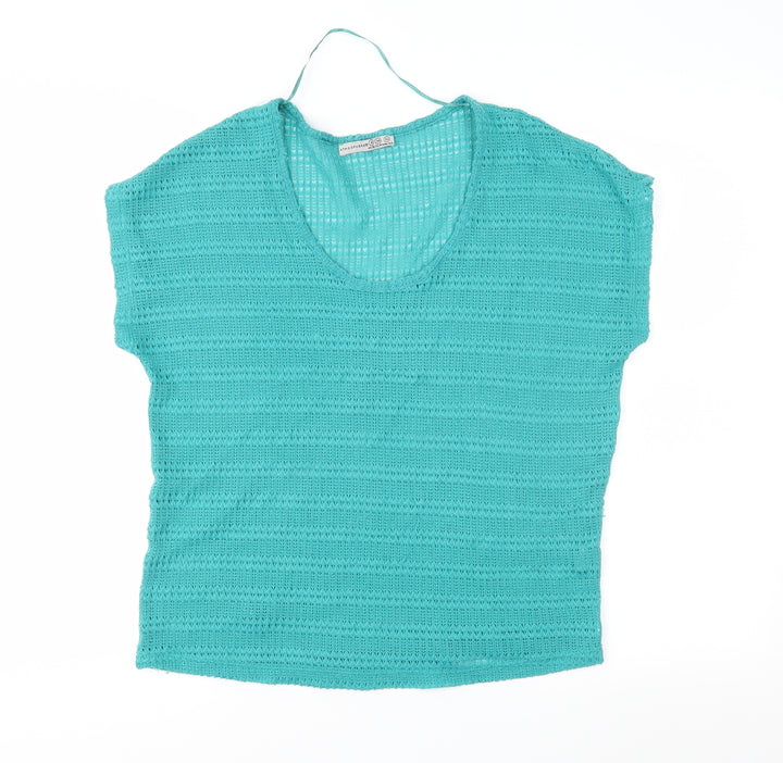 Atmosphere Womens Green  Knit Pullover Jumper Size 8