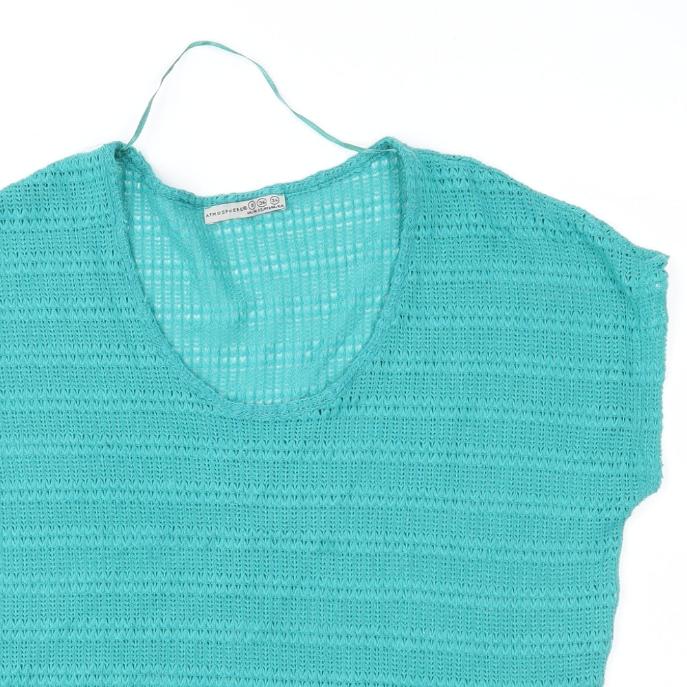 Atmosphere Womens Green  Knit Pullover Jumper Size 8