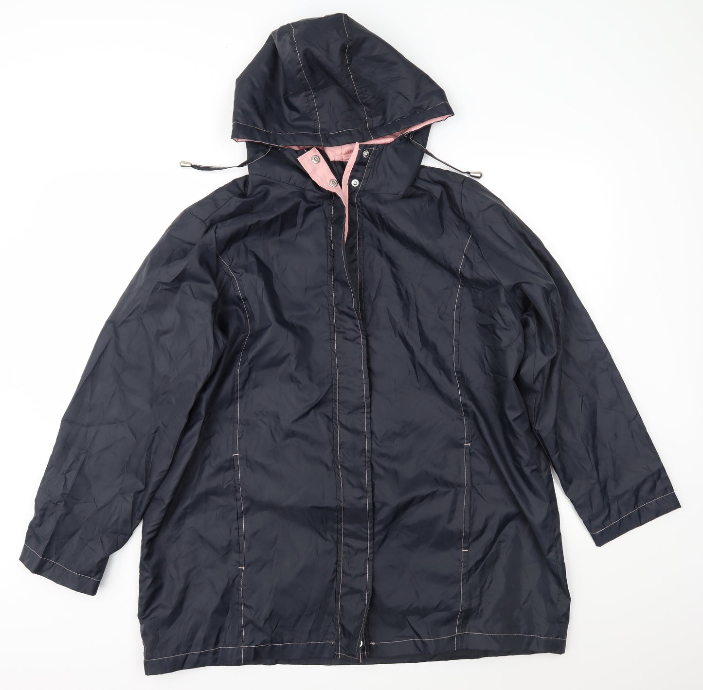 Claire Neuville Womens Blue   Rain Coat Jacket Size 18