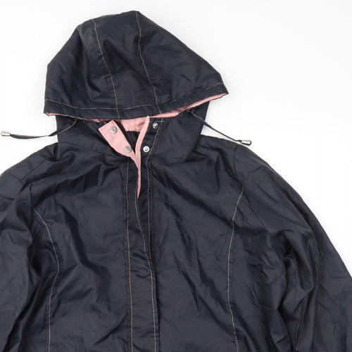 Claire Neuville Womens Blue   Rain Coat Jacket Size 18