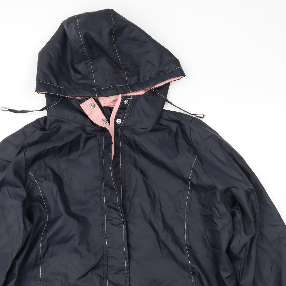 Claire Neuville Womens Blue   Rain Coat Jacket Size 18