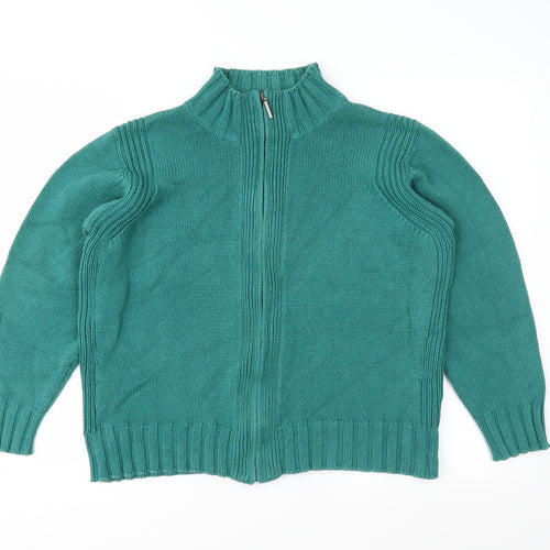 BHS Womens Green  Knit Cardigan Jumper Size 20