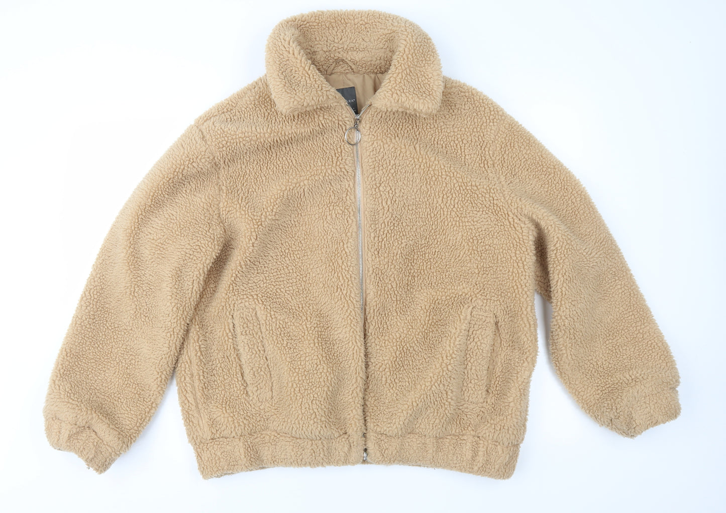 Primark Womens Brown  Fleece Jacket Coat Size S